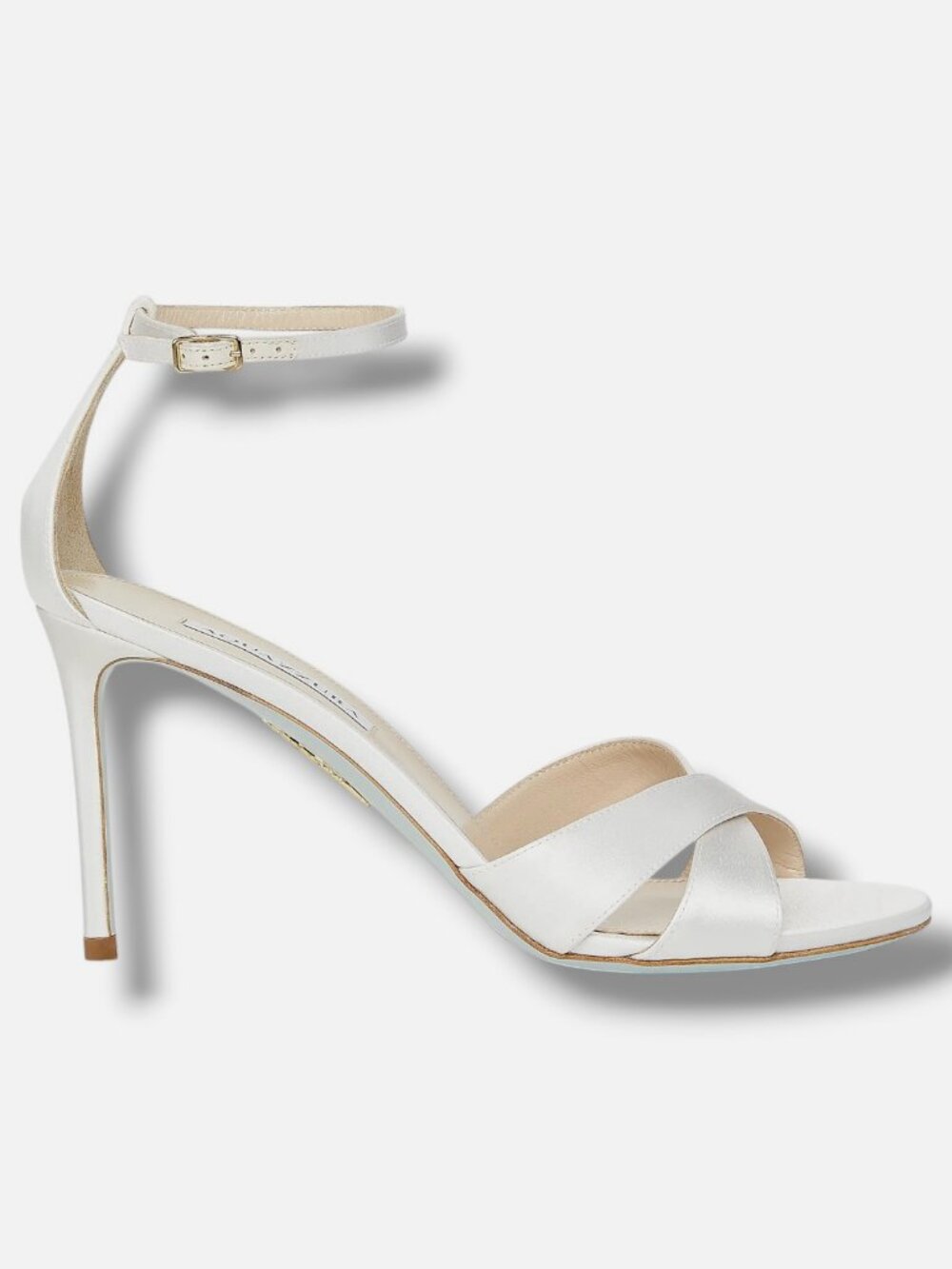 Aquazzura Women's White So Divine 85MM Satin Sandals Shoes Size 37